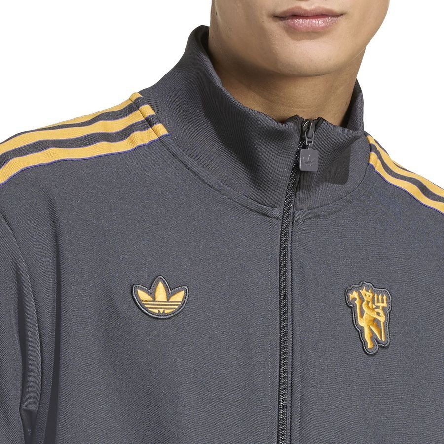 Manchester United Track Top Terrace Icons - Utility Black - Men's-SoccerKits Hub | Buy Soccer Jerseys Online